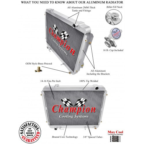 High Clearance Radiator Conversion (HCR) - 3.4L V6 - Premium Armor by Xtreme Canopies