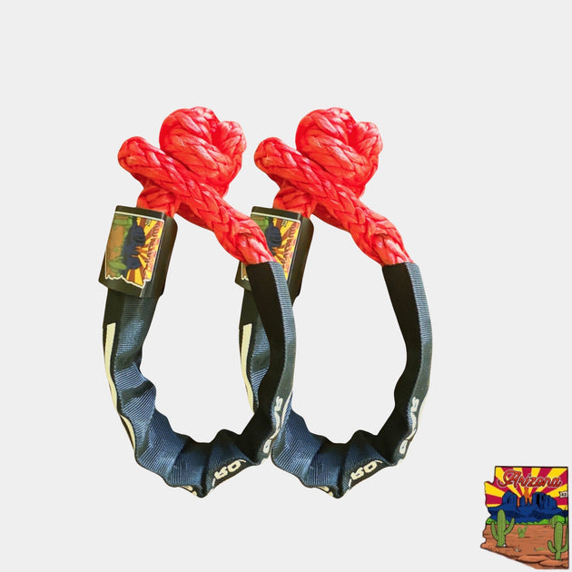 Soft Shackle 3/8'' x 22” with sleeve and bag (Set of 2 Shackles) (Lifetime Warranty) - Premium Soft Shackle by Xtreme Canopies