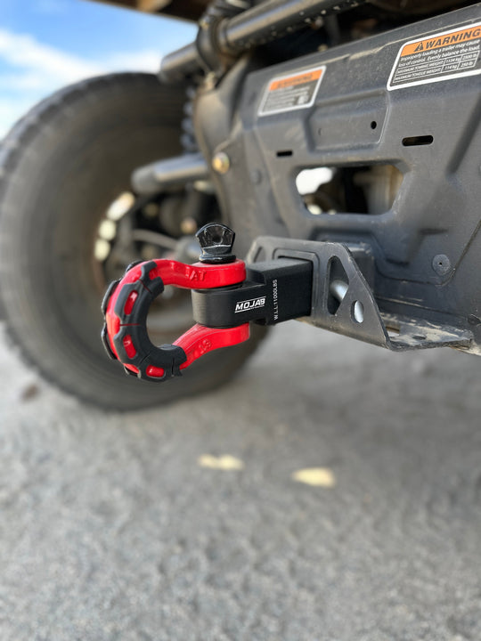 2'' Aluminum Hitch Receiver with Steel D-Shackle (LIFETIME WARRANTY) - Premium Truck Accessory by Xtreme Canopies