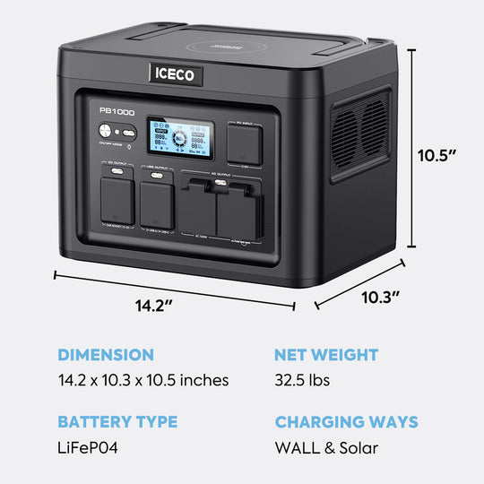 PB1000 Portable Power Station | ICECO - Premium Accessories by Xtreme Canopies