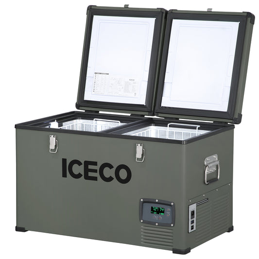 VL65 Dual Zone Metal Fridge Freezer with Cover | ICECO | 65LT - Premium VL Series by Xtreme Canopies