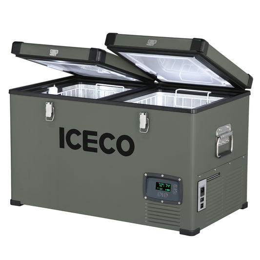 VL65 Dual Zone Metal Fridge Freezer with Cover | ICECO | 65LT - Premium VL Series by Xtreme Canopies