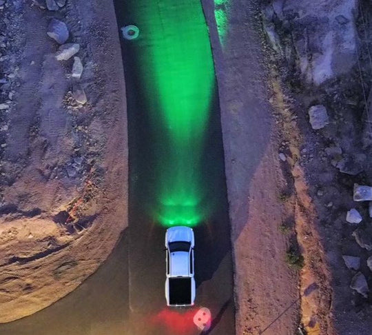 Race Series Flood LED Pod Green - Premium Truck Accessory by Xtreme Canopies