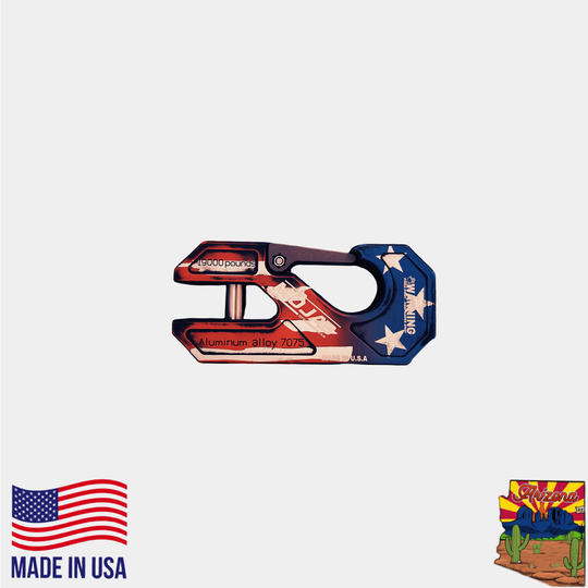 Aluminum winch shackle, closed latch (LIFE TIME WARRANTY*) - Premium Truck Accessory by Xtreme Canopies