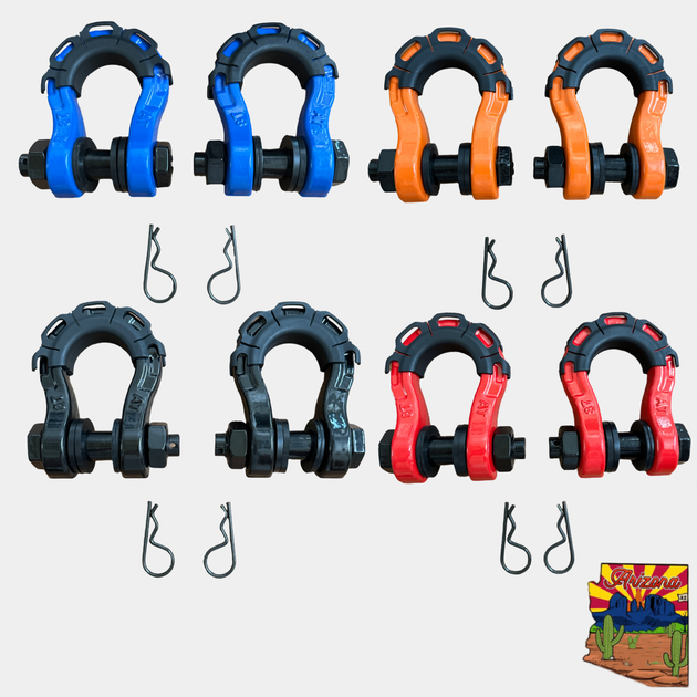 3/4” Forged Steel D-shackle set (8T) (LIFE TIME WARRANTY*) - Premium Truck Accessory by Xtreme Canopies
