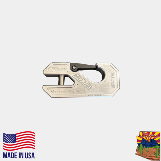 Aluminum winch shackle, closed latch (LIFE TIME WARRANTY*) - Premium Truck Accessory by Xtreme Canopies