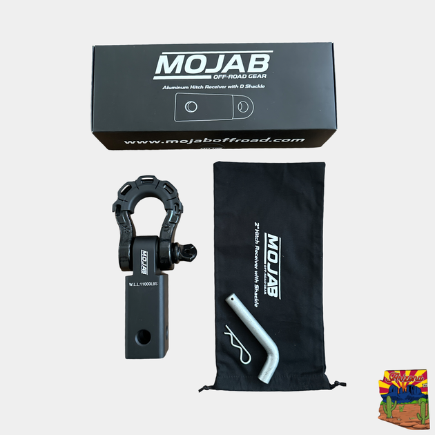 2'' Aluminum Hitch Receiver with Steel D-Shackle (LIFETIME WARRANTY) - Premium Truck Accessory by Xtreme Canopies