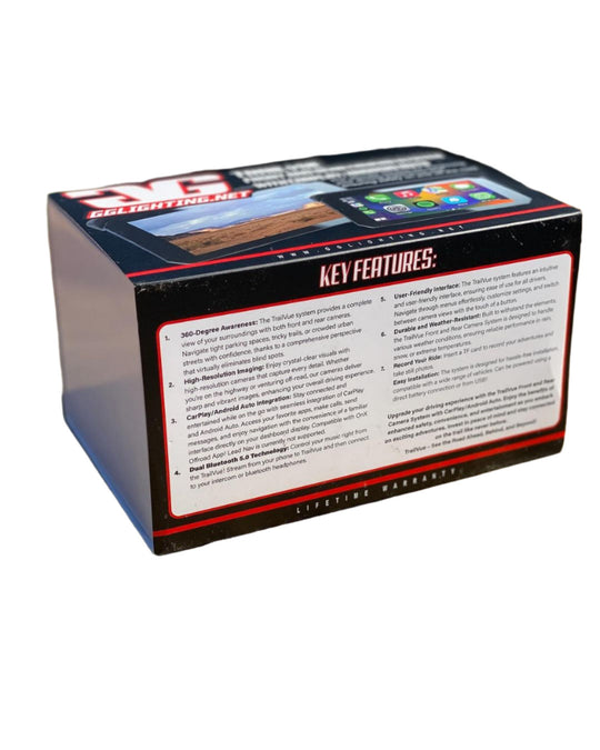 TrailVue Front and Rear Camera System with Carplay/Android Auto - Premium Truck Accessory by Xtreme Canopies
