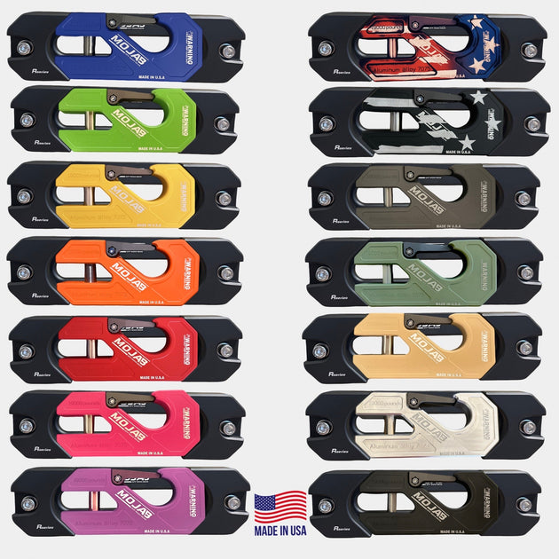 Aluminum Recessed Winch Shackle with Fairlead Kit, closed latch (LIFE TIME WARRANTY*) - Premium Winch Shackle by Xtreme Canopies