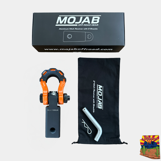 2'' Aluminum Hitch Receiver with Steel D-Shackle (LIFETIME WARRANTY) - Premium Truck Accessory by Xtreme Canopies