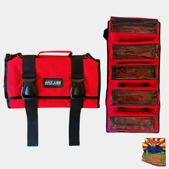 Large Canvas Tool organizer bag with 5 removeable pouches - Premium Bag by Xtreme Canopies
