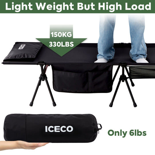 Portable Camping Cot | ICECO - Premium Camping by Xtreme Canopies