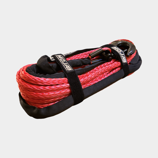 3/8'' x 85' Synthetic Winch Rope with Removeable forged winch hook - Premium Truck Accessory by Xtreme Canopies