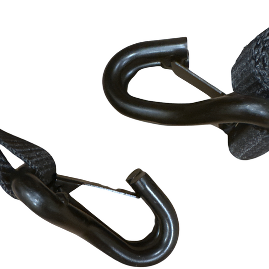 2" x 10' Ratchet Tie-Down (Closed hook) and 2'' x 39'' Axle Tie-Down Set (Pack of 4) (Lifetime Warranty) - Premium Truck Accessory by Xtreme Canopies