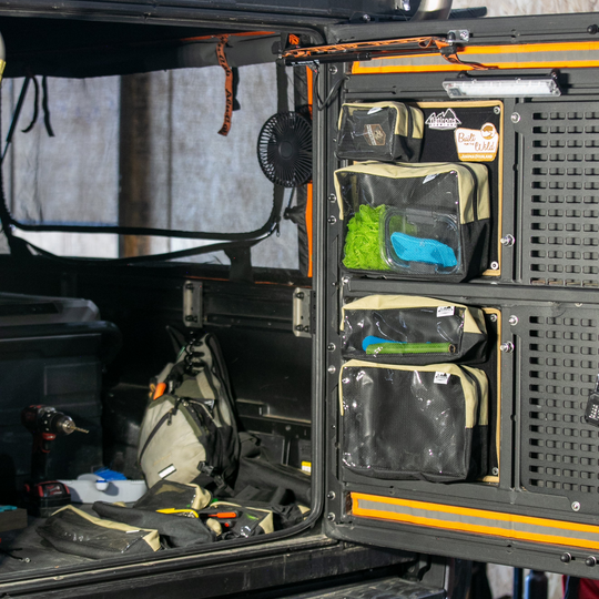 RiPouch™ Alu-Cab Rear Door Storage System - Premium Truck Accessory by Xtreme Canopies