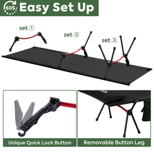 Portable Camping Cot | ICECO - Premium Camping by Xtreme Canopies