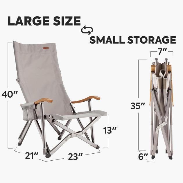 Hi1600L Folding Camping Chairs for Outside| ICECO - Premium Camping by Xtreme Canopies