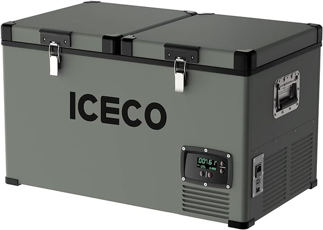 VL60 Dual Zone Metal Fridge Freezer with Cover | ICECO | 60LT - Premium VL Series by Xtreme Canopies