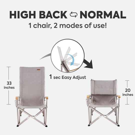 Hi1600L Folding Camping Chairs for Outside| ICECO - Premium Camping by Xtreme Canopies