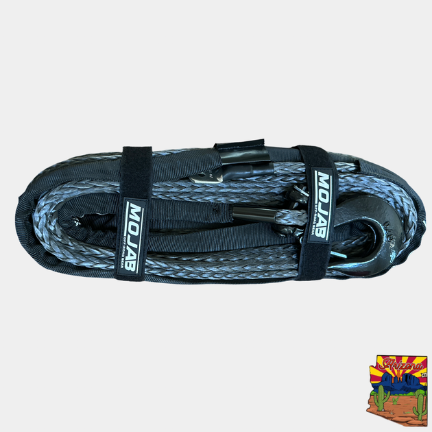 3/8'' x 85' Synthetic Winch Rope with Removeable forged winch hook - Premium Truck Accessory by Xtreme Canopies