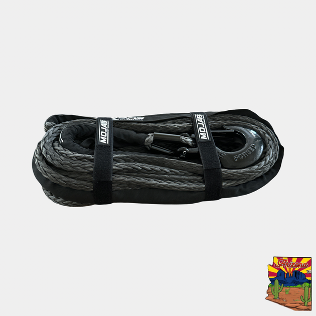 1/2'' x 78' Synthetic Winch Rope with Removable Forged Winch Hook - Premium Truck Accessory by Xtreme Canopies