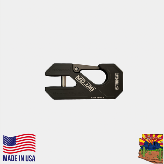 Aluminum winch shackle, closed latch (LIFE TIME WARRANTY*) - Premium Truck Accessory by Xtreme Canopies
