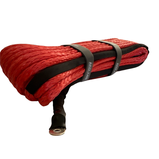 3/8'' x 85' Synthetic Winch Rope with forged winch hook - Premium Winch rope by Xtreme Canopies
