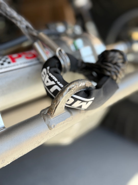 Soft Shackle 3/8'' x 14'' with sleeve and bag (Set of 2 Shackles) (Lifetime Warranty) - Premium Truck Accessory by Xtreme Canopies
