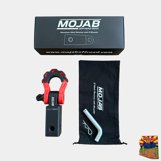 2'' Aluminum Hitch Receiver with Steel D-Shackle (LIFETIME WARRANTY) - Premium Truck Accessory by Xtreme Canopies