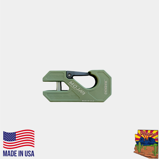 Aluminum winch shackle, closed latch (LIFE TIME WARRANTY*) - Premium Truck Accessory by Xtreme Canopies
