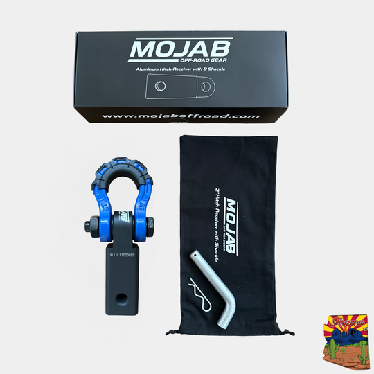 2'' Aluminum Hitch Receiver with Steel D-Shackle (LIFETIME WARRANTY) - Premium Truck Accessory by Xtreme Canopies
