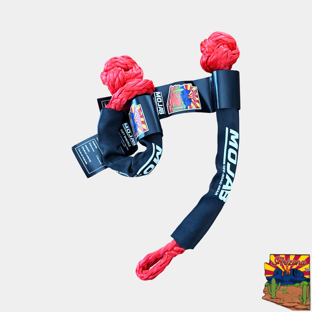 Soft Shackle 3/8'' x 14'' with sleeve and bag (Set of 2 Shackles) (Lifetime Warranty) - Premium Truck Accessory by Xtreme Canopies