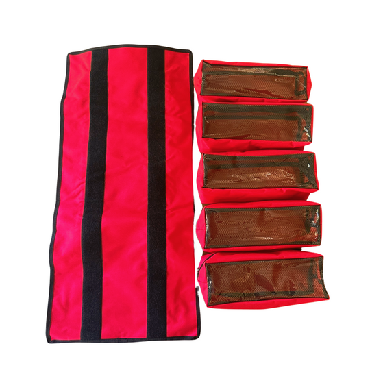 Large Canvas Tool organizer bag with 5 removeable pouches - Premium Bag by Xtreme Canopies