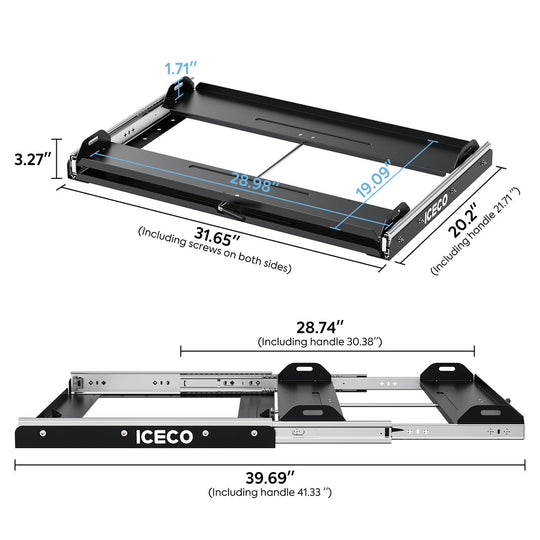 Side Pull Slide Horizontal Slide for APL55/VL60PRO | ICECO - Premium Accessories by Xtreme Canopies