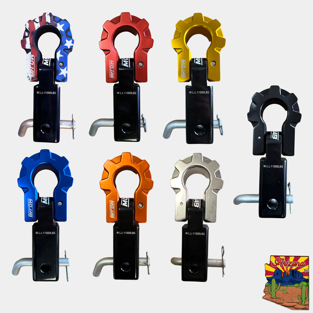 2'' Aluminum Hitch Receiver with Aluminum D-Shackle 9T (Lifetime Warranty) - Premium Truck Accessory by Xtreme Canopies