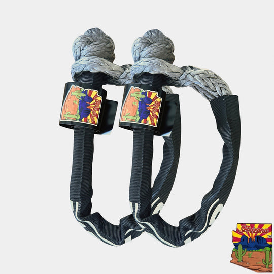 Soft Shackle 3/8'' x 22” with sleeve and bag (Set of 2 Shackles) (Lifetime Warranty) - Premium Soft Shackle by Xtreme Canopies