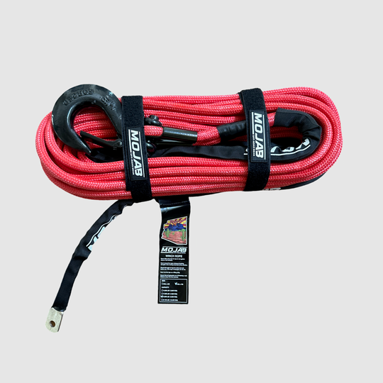 1/2'' x 78' Double Braided Winch Rope with removeable forged winch hook - Premium Winch rope by Xtreme Canopies