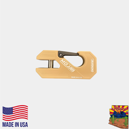 Aluminum winch shackle, closed latch (LIFE TIME WARRANTY*) - Premium Truck Accessory by Xtreme Canopies