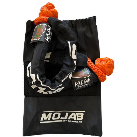 Soft Shackle 3/8'' x 22” with sleeve and bag (Set of 2 Shackles) (Lifetime Warranty) - Premium Soft Shackle by Xtreme Canopies