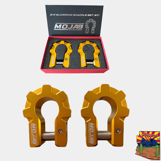 3/4'' Extreme duty Aluminum D-Shackle set (9T) (LIFETIME WARRANTY*) - Premium Shackle by Xtreme Canopies