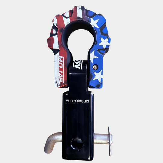 2'' Aluminum Hitch Receiver with Aluminum D-Shackle 9T (Lifetime Warranty) - Premium Truck Accessory by Xtreme Canopies