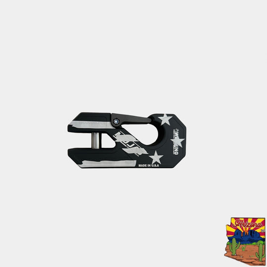 Aluminum winch shackle, closed latch (LIFE TIME WARRANTY*) - Premium Truck Accessory by Xtreme Canopies
