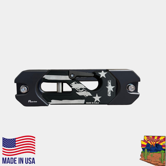 Aluminum Recessed Winch Shackle with Fairlead Kit, closed latch (LIFE TIME WARRANTY*) - Premium Winch Shackle by Xtreme Canopies