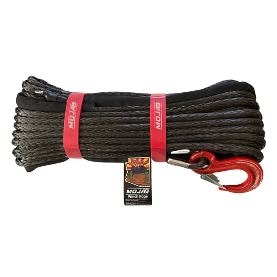 3/8'' x 85' Synthetic Winch Rope with forged winch hook - Premium Winch rope by Xtreme Canopies