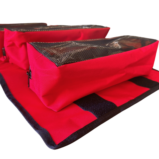 Large Canvas Tool organizer bag with 5 removeable pouches - Premium Bag by Xtreme Canopies
