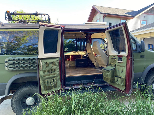 Ford Econoline Barn Door Panel Organizer - Premium Vehicle by Xtreme Canopies