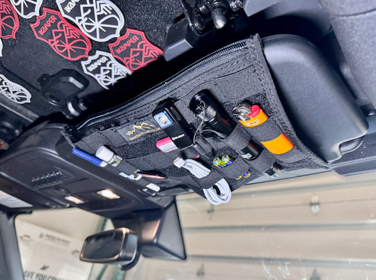 Bronco MOLLE Visor Organizer - Ford Bronco Visor - Premium Vehicle by Xtreme Canopies