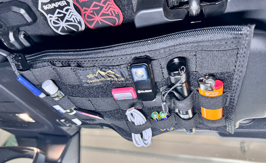 Bronco MOLLE Visor Organizer - Ford Bronco Visor - Premium Vehicle by Xtreme Canopies