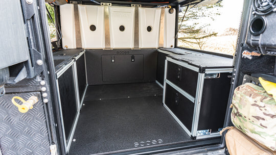 Alu-Cab Canopy Camper V2 - Toyota Tacoma 2005-2023 2nd & 3rd Gen. - Rear Double Drawer Module - 6' Bed - Premium Camper by Xtreme Canopies