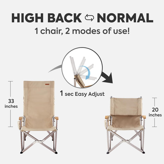 Hi1600L Folding Camping Chairs for Outside| ICECO - Premium Camping by Xtreme Canopies